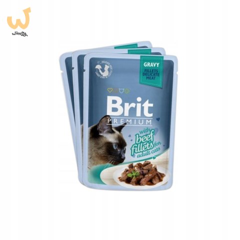 Brit Premium Family Plate dla kotów saszetki w sosie mix smaków 12x85g Brit Premium Family Plate dla kotów saszetki w sosie mix smaków 12x85g