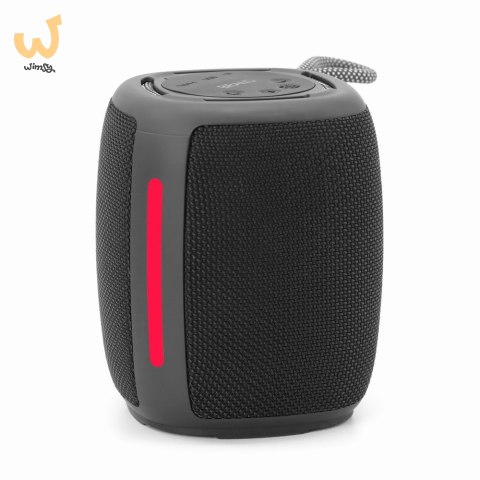 GEMBIRD PRZENOŚNY GŁOŚNIK BLUETOOTH LED SPK-BT-LED-03-BK RMS 2X 5W, WBUDOWANY MIKROFON, KOLOR CZARNY, USB, AUX, MICROSD GEMBIRD PRZENOŚNY GŁOŚNIK BLUETOOTH LED SPK-BT-LED-03-BK RMS 2X 5W, WBUDOWANY MIKROFON, KOLOR CZARNY, USB, AUX, MICROSD