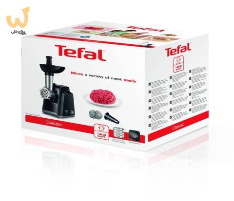 Maszynka do mielenia mięsa Tefal NE10583 (1400W; kolor czarny) Maszynka do mielenia mięsa Tefal NE10583 (1400W; kolor czarny)