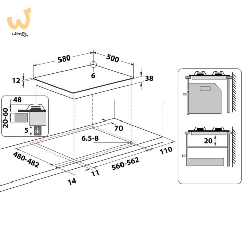 Płyta gazowa Whirlpool AKM 268 IX (4 pola grzejne; kolor inox) (WYPRZEDAŻ) Płyta gazowa Whirlpool AKM 268 IX (4 pola grzejne; kolor inox) (WYPRZEDAŻ)