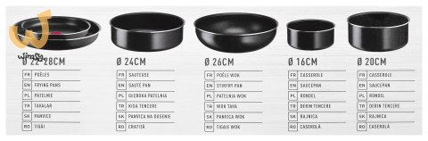 Zestaw garnków TEFAL Ingenio Easy Cook Clean 13ele. Zestaw garnków TEFAL Ingenio Easy Cook Clean 13ele.