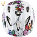 Kask rowerowy ALPINA XIMO FLASH biały w kwiatki 49-54