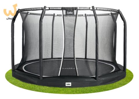 Trampolina Premium Ground Combo 251cm czarna