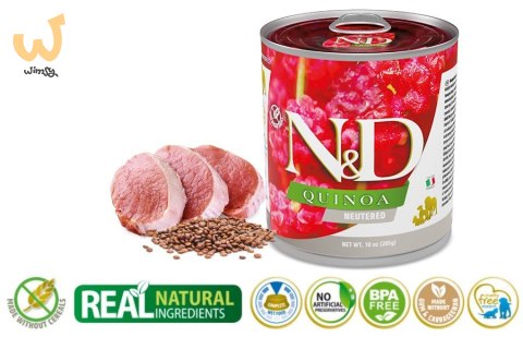 FARMINA N&D Quinoa Neutered Pork - mokra karma dla psa - 285 g FARMINA N&D Quinoa Neutered Pork - mokra karma dla psa - 285 g
