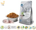 FARMINA N&D WHITE DOG SEA BASS, Spirulina and Fennel Adult Mini - sucha karma dla psów ras białych - 2 kg
