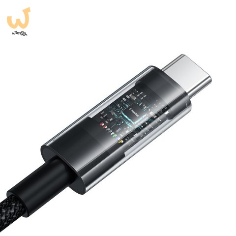 Kabel Baseus Gem Typ C-Typc C 100W 2m (czarny) Kabel Baseus Gem Typ C-Typc C 100W 2m (czarny)