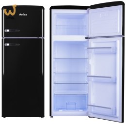 Lodówka Amica RETRO KGC15634S (550mm x 1440mm x 615 mm; 164 l; Klasa A++; kolor czarny)
