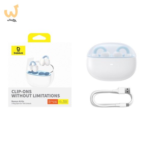 Słuchawki Baseus AirGo 1 Ring Open-Ear TWS (biały) Słuchawki Baseus AirGo 1 Ring Open-Ear TWS (biały)