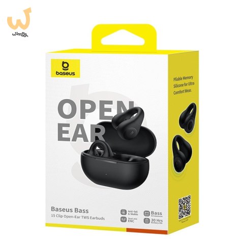 Słuchawki powietrzne Baseus 15 Clip Open-Ear czarny Słuchawki powietrzne Baseus 15 Clip Open-Ear czarny