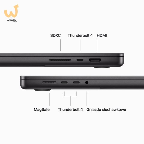 Apple MacBook Pro 16" M3 Pro 12-core CPU + 18-core GPU 36GB 512GB SSD Space Black Apple MacBook Pro 16" M3 Pro 12-core CPU + 18-core GPU 36GB 512GB SSD Space Black