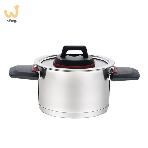 Garnek ze skład.uszami+pokrywka MR-3530-18 2,3L