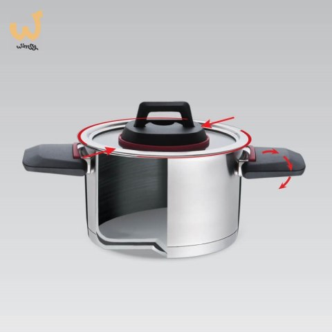 Garnek ze skład.uszami+pokrywka MR-3530-18 2,3L Garnek ze skład.uszami+pokrywka MR-3530-18 2,3L