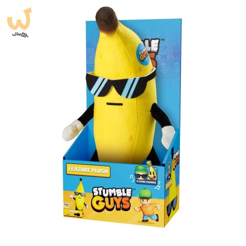 STUMBLE GUYS S2 FEATURE PLUSH 25 cm - BANANA GUY STUMBLE GUYS S2 FEATURE PLUSH 25 cm - BANANA GUY