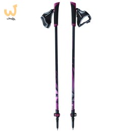 Kije Viking Uppsala Nordic Walking czarno/fioletowe