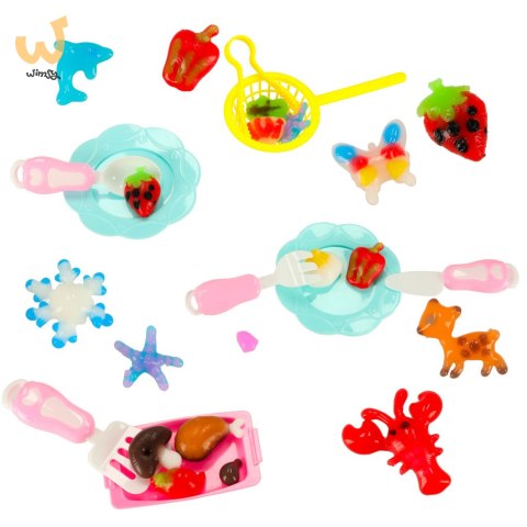 Klej żel kryształowy 3D crystal glue magiczna kuchnia szablony kreatywny zestaw 62 elementy niebieski Klej żel kryształowy 3D crystal glue magiczna kuchnia szablony kreatywny zestaw 62 elementy niebieski