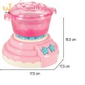 Klej żel kryształowy 3D crystal glue magiczna kuchnia szablony kreatywny zestaw 62 elementy różowy