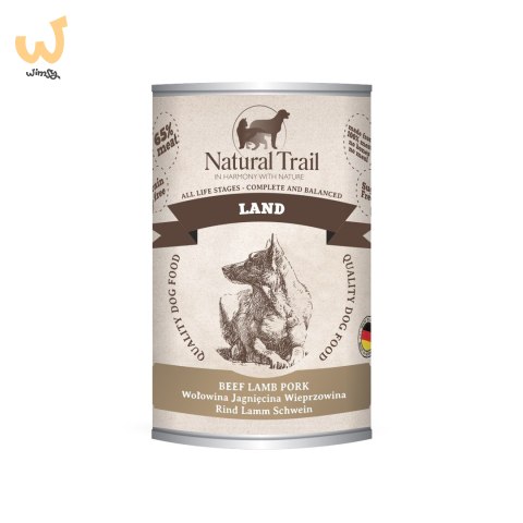 NATURAL TRAIL Land wołowina,jagnięcina dla psa 400g NATURAL TRAIL Land wołowina,jagnięcina dla psa 400g