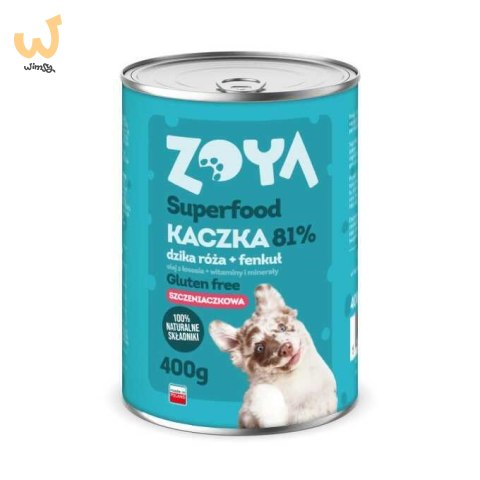 ZOYA Kaczka PUPPY Superfood - Karma mokra dla psów - 400g ZOYA Kaczka PUPPY Superfood - Karma mokra dla psów - 400g