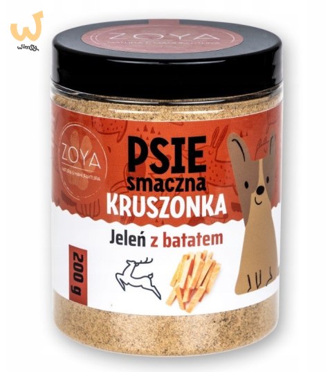 ZOYA Kruszonka Jeleń - Przysmak dla psów - 200g ZOYA Kruszonka Jeleń - Przysmak dla psów - 200g