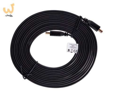 Kabel Lanberg CA-HDMI-21CU-0050-BK (HDMI M - HDMI M; 5m; kolor czarny) Kabel Lanberg CA-HDMI-21CU-0050-BK (HDMI M - HDMI M; 5m; kolor czarny)