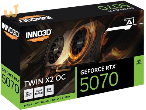 Karta graf. INNO3D GeForce RTX 5070 TWIN X2 OC 12GB Karta graf. INNO3D GeForce RTX 5070 TWIN X2 OC 12GB