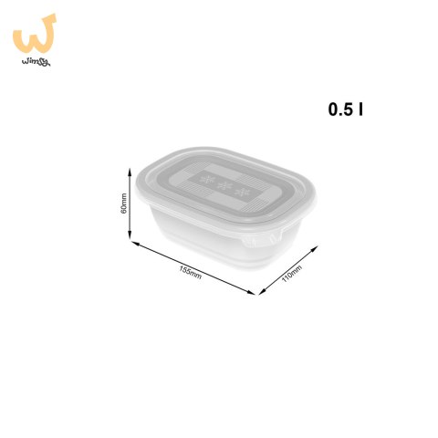 Rotho Freeze zestaw pojemników do mrożenia 4 x 0,5l Rotho Freeze zestaw pojemników do mrożenia 4 x 0,5l