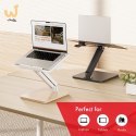 MACLEAN PODSTAWKA BIURKOWA NA MONITOR LUB LAPTOP, SPRĘŻYNA GAZOWA, DO PRACY STOJĄCO SIEDZĄCEJ, CZARNA MC-493