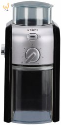 Młynek elektryczny do kawy Krups GVX242 (110W; żarnowy; kolor czarny, kolor srebrny) (WYPRZEDAŻ)