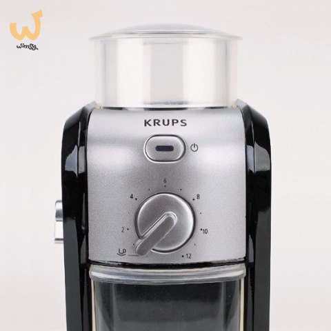 Młynek elektryczny do kawy Krups GVX242 (110W; żarnowy; kolor czarny, kolor srebrny) (WYPRZEDAŻ) Młynek elektryczny do kawy Krups GVX242 (110W; żarnowy; kolor czarny, kolor srebrny) (WYPRZEDAŻ)