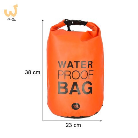 Worek wodoszczelny torba wodoodporna nadmuchiwana do kajaka deski SUP 15L Worek wodoszczelny torba wodoodporna nadmuchiwana do kajaka deski SUP 15L