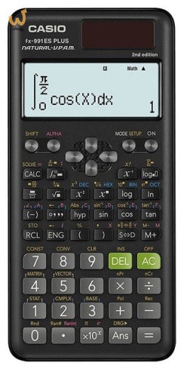 CASIO KALKULATOR NAUKOWY FX 991ES PLUS 2 CZARNY, 12 CYFROWY WYŚWIETLACZ (WYPRZEDAŻ)