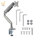 MACLEAN UCHWYT DO MONITORA PODWÓJNE RAMIĘ, ZE SPRĘŻYNĄ GAZOWĄ, 17"-45", 16 KG MC-969