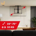 MACLEAN UCHWYT DO TV ELEKTRYCZNY SUFITOWY, OBSŁUGA TUYA, MAX VESA 600X400, OBRÓT 90ST. PILOT, 32"-75", 35KG MC-490