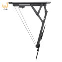MACLEAN UCHWYT DO TV ELEKTRYCZNY SUFITOWY, OBSŁUGA TUYA, MAX VESA 600X400, PILOT, 23"-55", 30KG, MC-492