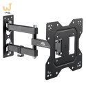 MACLEAN UCHWYT DO TV LUB MONITORA, UNIWERSALNY, MAX VESA 200X200, 23-43", 30KG, CZARNY MC-700N