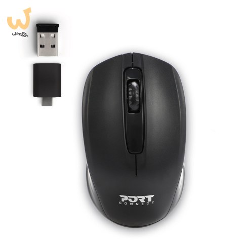 Zestaw torba + mysz PORT DESIGNS Premium Pack 501873 (Top Load; wireless; 1000 DPI; USB-C/USB-A; kolor czarny) Zestaw torba + mysz PORT DESIGNS Premium Pack 501873 (Top Load; wireless; 1000 DPI; USB-C/USB-A; kolor czarny)