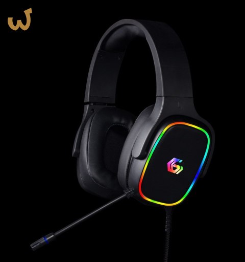 GEMBIRD GAMINGOWY ZESTAW SŁUCHAWKOWY 7.1 NA USB Z PODŚWIETLENIEM RGB GEMBIRD GAMINGOWY ZESTAW SŁUCHAWKOWY 7.1 NA USB Z PODŚWIETLENIEM RGB