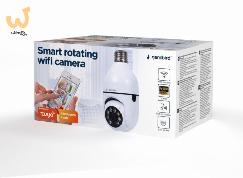 GEMBIRD INTELIGENTNA OBROTOWA KAMERA WI-FI E27, 3.6MM, 1920X1080 GEMBIRD INTELIGENTNA OBROTOWA KAMERA WI-FI E27, 3.6MM, 1920X1080