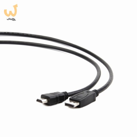 Kabel GEMBIRD CC-DP-HDMI-5M (HDMI M - DisplayPort M; 5m; kolor czarny) Kabel GEMBIRD CC-DP-HDMI-5M (HDMI M - DisplayPort M; 5m; kolor czarny)