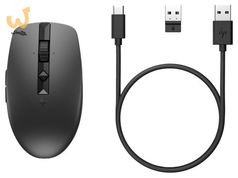 Mysz HP 710 Rechargeable Silent Mouse Black bezprzewodowa z akumulatorem czarna 6E6F2AA Mysz HP 710 Rechargeable Silent Mouse Black bezprzewodowa z akumulatorem czarna 6E6F2AA