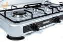 PROMIS KUCHENKA GAZOWA KG400S, 4-PALNIKOWA,SREBRNA