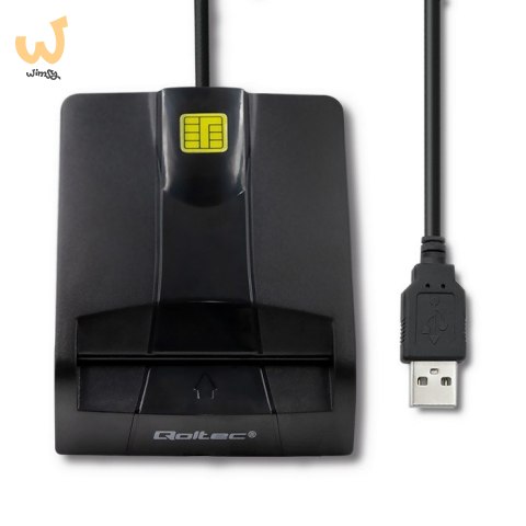 QOLTEC CZYTNIK CHIPOWYCH KART ID INTELIGENTNY | SCR-0634 | USB TYP C QOLTEC CZYTNIK CHIPOWYCH KART ID INTELIGENTNY | SCR-0634 | USB TYP C