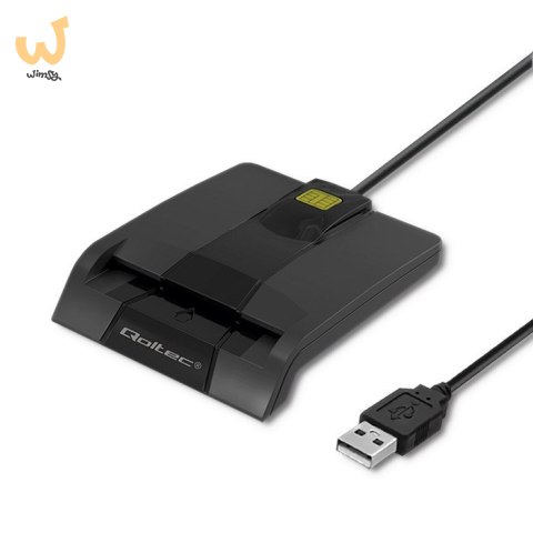 QOLTEC CZYTNIK CHIPOWYCH KART ID INTELIGENTNY | SCR-0634 | USB TYP C QOLTEC CZYTNIK CHIPOWYCH KART ID INTELIGENTNY | SCR-0634 | USB TYP C
