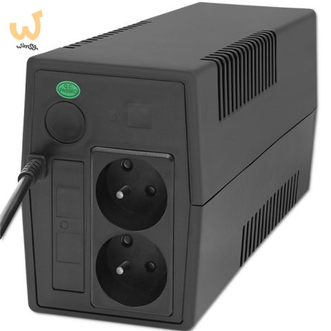 QOLTEC ZASILACZ AWARYJNY UPS LINE INTERACTIVE | MONOLITH | 650VA | 360W QOLTEC ZASILACZ AWARYJNY UPS LINE INTERACTIVE | MONOLITH | 650VA | 360W