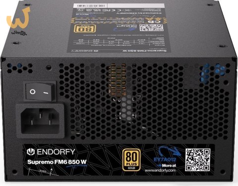 Zasilacz ENDORFY Supremo FM6 850 W EY7A012 Zasilacz ENDORFY Supremo FM6 850 W EY7A012