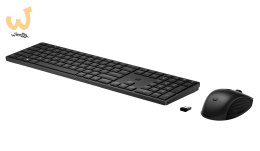 Zestaw klawiatura + mysz HP 650 Wireless Keyboard and Mouse Combo bezprzewodowe czarne 4R013AA