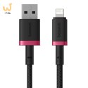 Kabel Baseus Dura 2.4A 1m (czerwono-czarny)