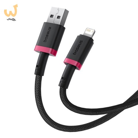 Kabel Baseus Dura 2.4A 1m (czerwono-czarny) Kabel Baseus Dura 2.4A 1m (czerwono-czarny)