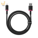 Kabel Baseus Dura 2.4A 1m (czerwono-czarny)
