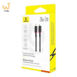 Kabel Baseus Dura Typ C 20W 2m (czerwono-czarny)